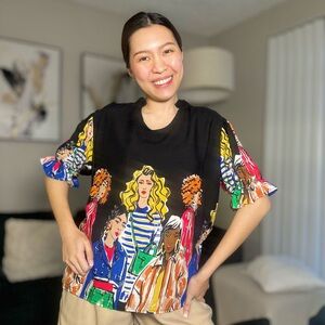 Reese V-Neck Top | lightweight | spring outfit | BLACK